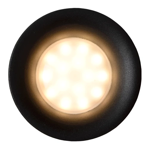 Lucide ZIVA - Inbouwspot Badkamer - Ø 8,4 cm - 1xGU10 - IP44 - Zwart - detail 1